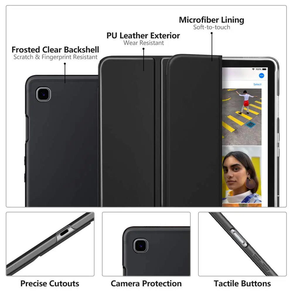 Для Samsung Galaxy Tab S5e T720 Чехол Ультра тонкий корпус Trifold стенд Матовый задняя крышка для Galaxy Tab S5e SM-T720 SM-T725 планшет