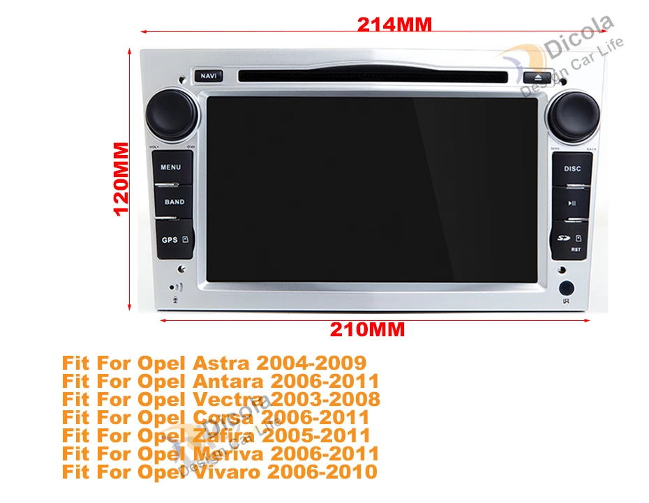 Sale 2+32G Android 9.1 1024X600 7inch 2din Car GPS DVD player for Opel Astra h g Zafira B Vectra C D Antara Combo Radio audio 0