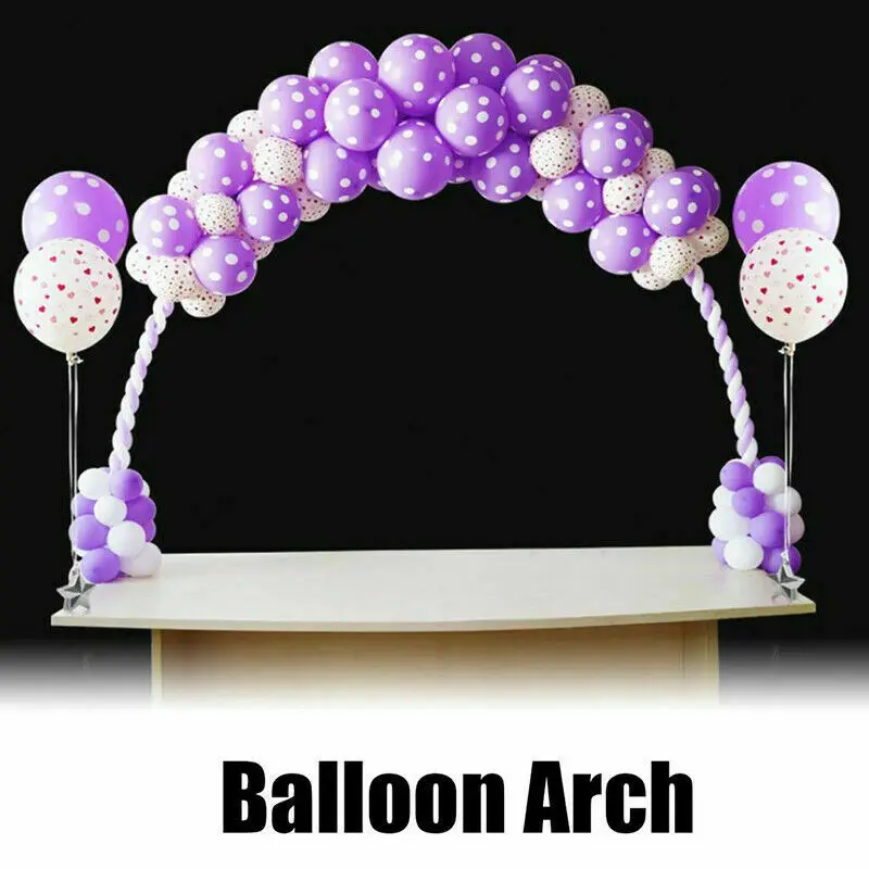  Large Balloon Arch Set Column Stand Clip Frame Kit Birthday Wedding Party Decor P7Ding