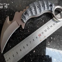 LLxxmm острый нож Karambit охотничьи ножи Рогатка из нержавеющей стали с прицелом спасательные ножи для активного отдыха и охоты кемпинга Faca