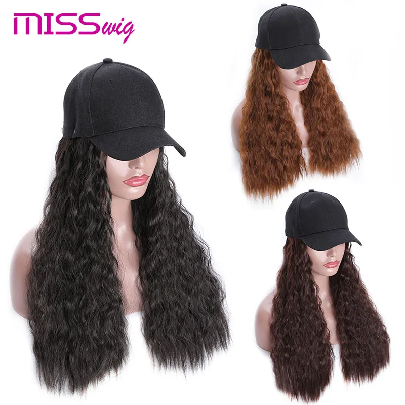 Накладные волосы MISS WIG Kinky Curly длинные 22 дюйма натуральные черные синтетические
