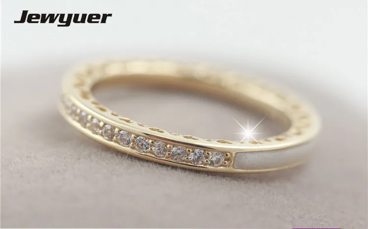 

14K Solid Gold Radiant Hearts Rings For Women Engagement wedding Ring anillos heart ring gift to lover fine jewelry RIP0122