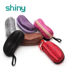 2017 Quality Accessories New 6 Colors Portable Print Zipper Glasses Case Hard Eyewear Box for Sunglasses&Eyeglasses