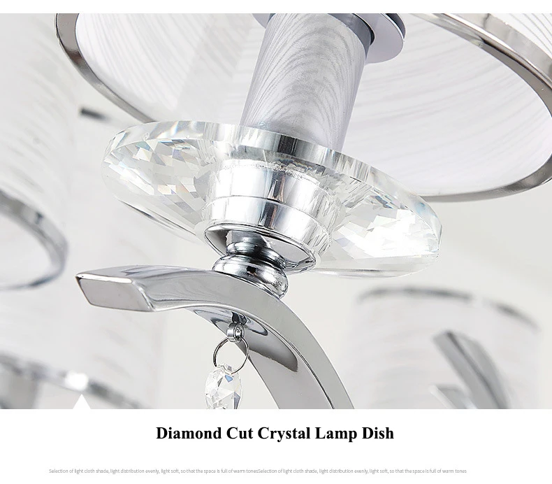 Современный, хромированный, металлический подвесной светильник-люстра с кристаллами для гостиной, светодиодный светильник-люстра, подвесной светильник для спальни
