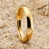 Classic Gold Color Tungsten Carbide Wedding Rings for Couple 6mm for Him 4mm for Her ► Photo 2/5