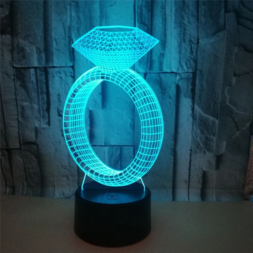 Diamond ring 3D night light (5)