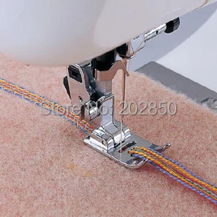 

Domestic Sewing Machine Spare Parts,CY-9904, Grooved/Cording Presser Foot With 7 Holes,Compatible With Brother,Janome,Singer...