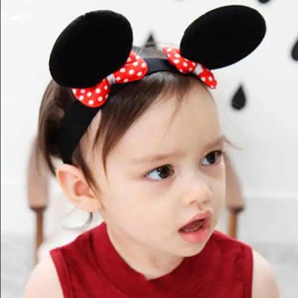 Baby Hair Accessories Minnie Mouse Ears Headbands Boys Girls Headwear