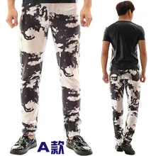 Мужская Мода Камуфляж кожаные штаны Стильный тонкий Штаны костюмы для ночного клуба певец dj ds Панк Брюки
