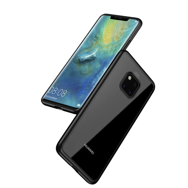 Чехол для Huawei Mate 20 IPAKY Lite Прозрачная Жесткая задняя крышка из ТПУ + ПК гибридный
