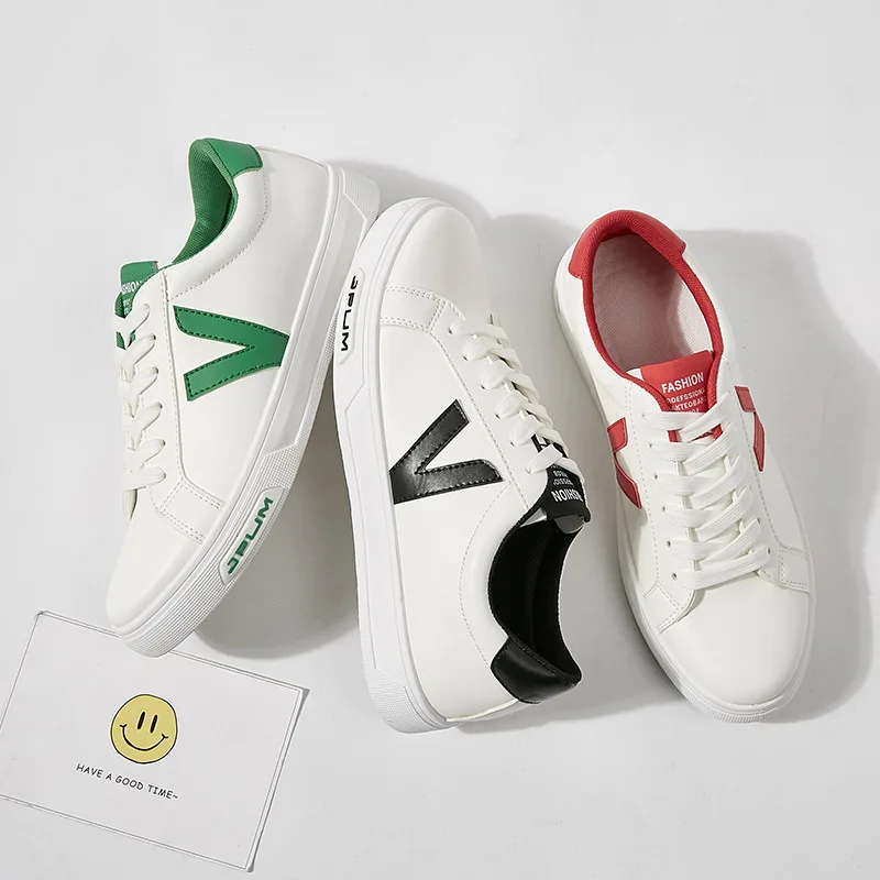 Men's Boy's Autumn Fashion All match Spring Big V Letter Canvas Trend