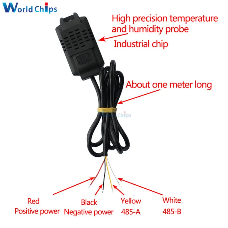 SHT20 датчик температуры и влажности Модуль RS485 Высокоточный монитор Передатчик датчик температуры и влажности Зонд