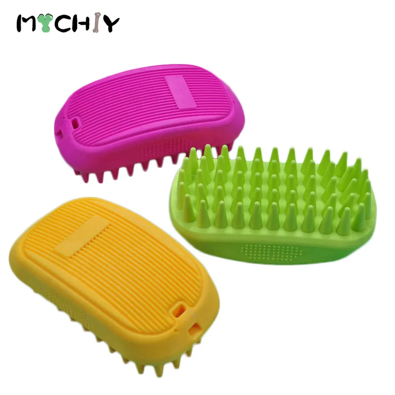 Dog Bath Brush Comb for Cats Grooming Tools Massage Dog Cat SPA Brush