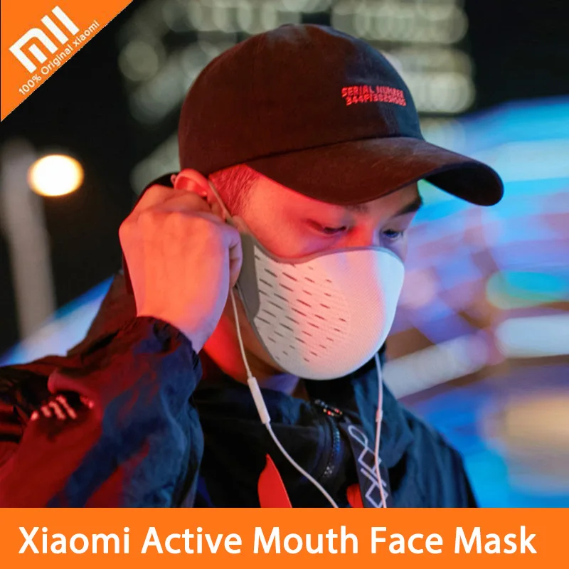 

Xiaomi AirPOP Active Mouth Face Mask Anti-fog PM2.5 Cycling Mask Breathable with Replaceable Filter Facial Protective Cover Mask
