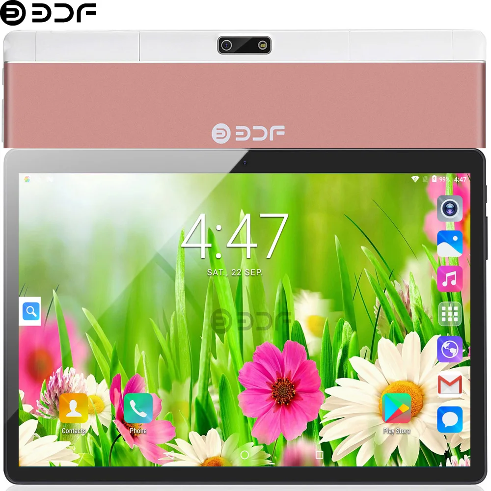 

BDF New 10 Inch Android 7.0 Quad Core Bluetooth WIFI SIM 3G Phablet 4GB RAM 32GB ROM Tablet