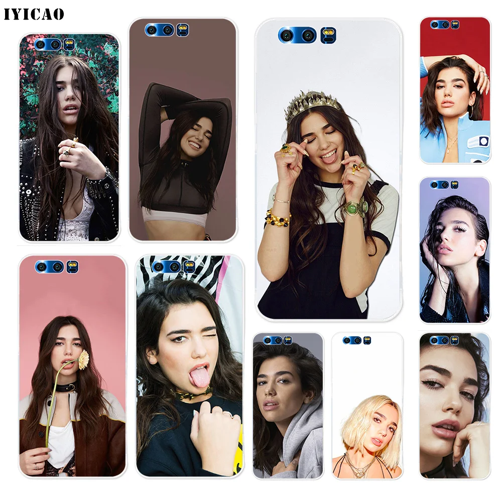 

IYICAO Dua Lipa Soft Silicone Case for Huawei Y9 Y7 Y6 Prime 2018 Honor 8C 8X 8 9 10 Lite 7X 7C 6A 7A Pro Cover