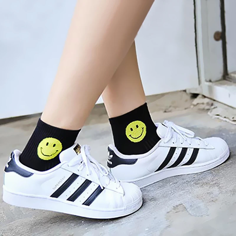 

Women Japanese Harajuku White Socks Fashion Girl Cartoon Cute Short Socks Patterend Hipster Skatebord Ankle Funny Ankle Socks