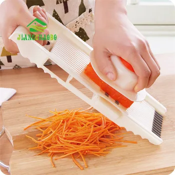 

JiangChaoBo Slicer Vegetables Cutter With 4 Stainless Steel Blade Carrot Grater Onion Dicer Slicer Kitchen Accessories