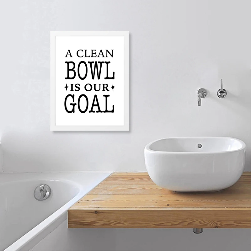 Funny Bathroom Signs Canvas Posters and Prints Bathroom Quotes Illustration Art Painting Picture Bathroom Toilet Wall Art Decor