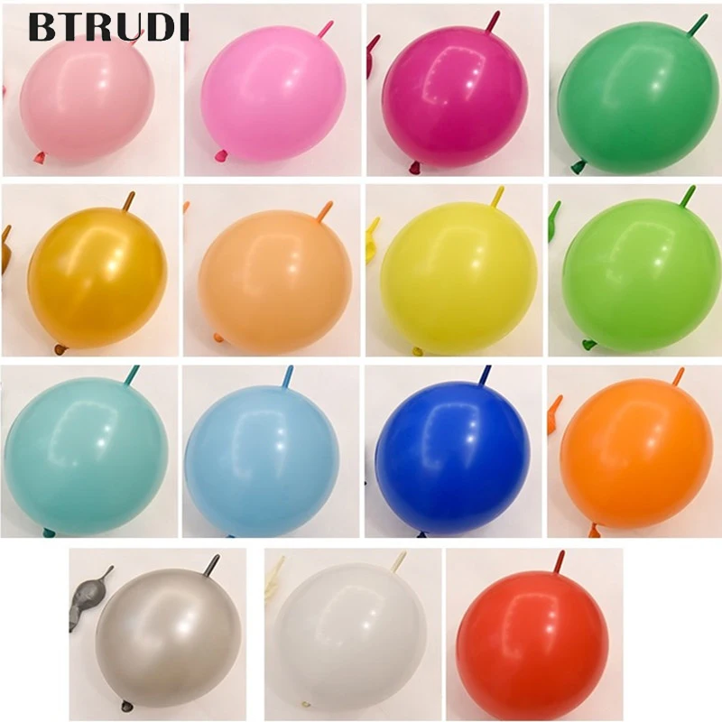 10" Linking Balloons Quick Link Baloon Pack of 10-50 ballon for birthday wedding 