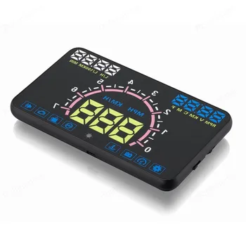 

Car head up display Windshield Projector Alarm System E350 HD 5.8 inch Smart Digital Speedometer OBD2 HUD display
