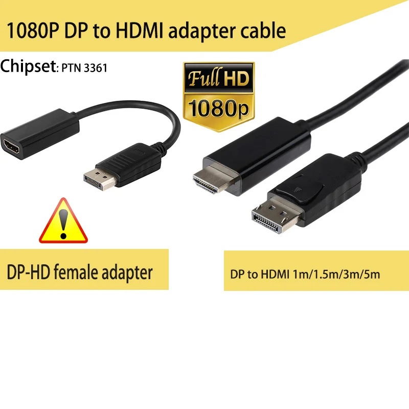Displayport в HDMI 4K кабель DP to адаптер Кабель 1 8 м для HP Dell Lenovo|hdmi cable 5m|hdmi cableto hdmi |