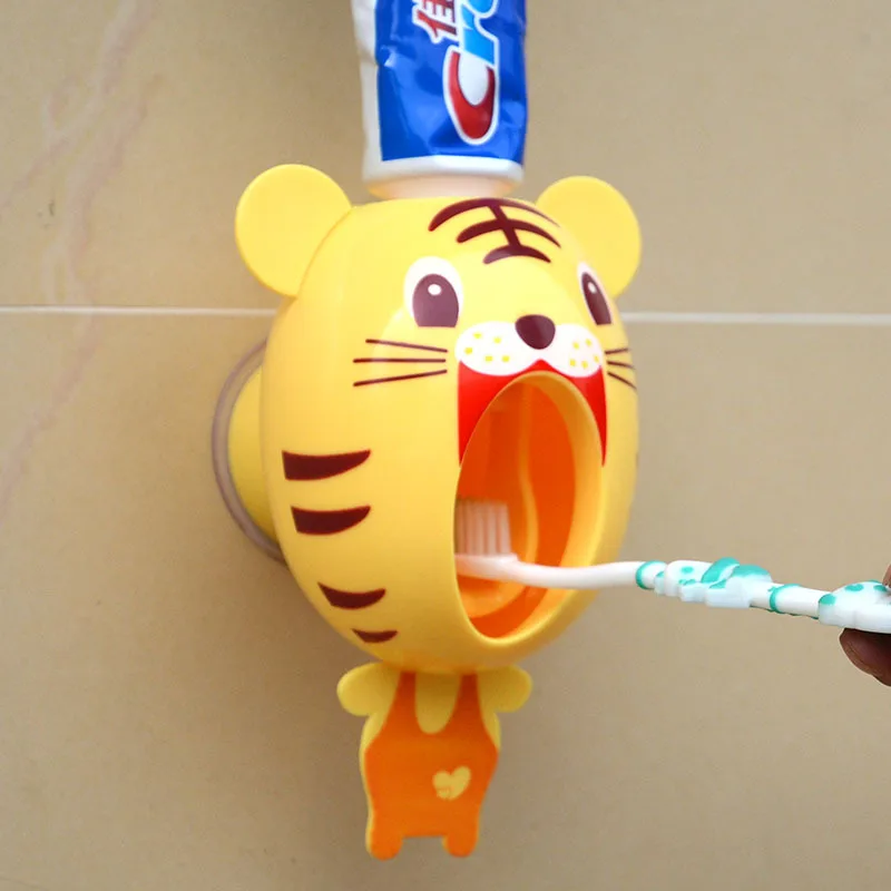 

Cute Lazy Automatic Toothpaste Cartoon Squeeze Toothbrush Holder Wash Set Creative Home