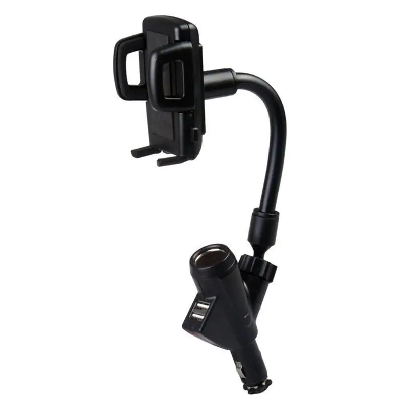 

For 2 Dual USB Port Cigarette Lighter Socket Car Charger Mount Holder #8