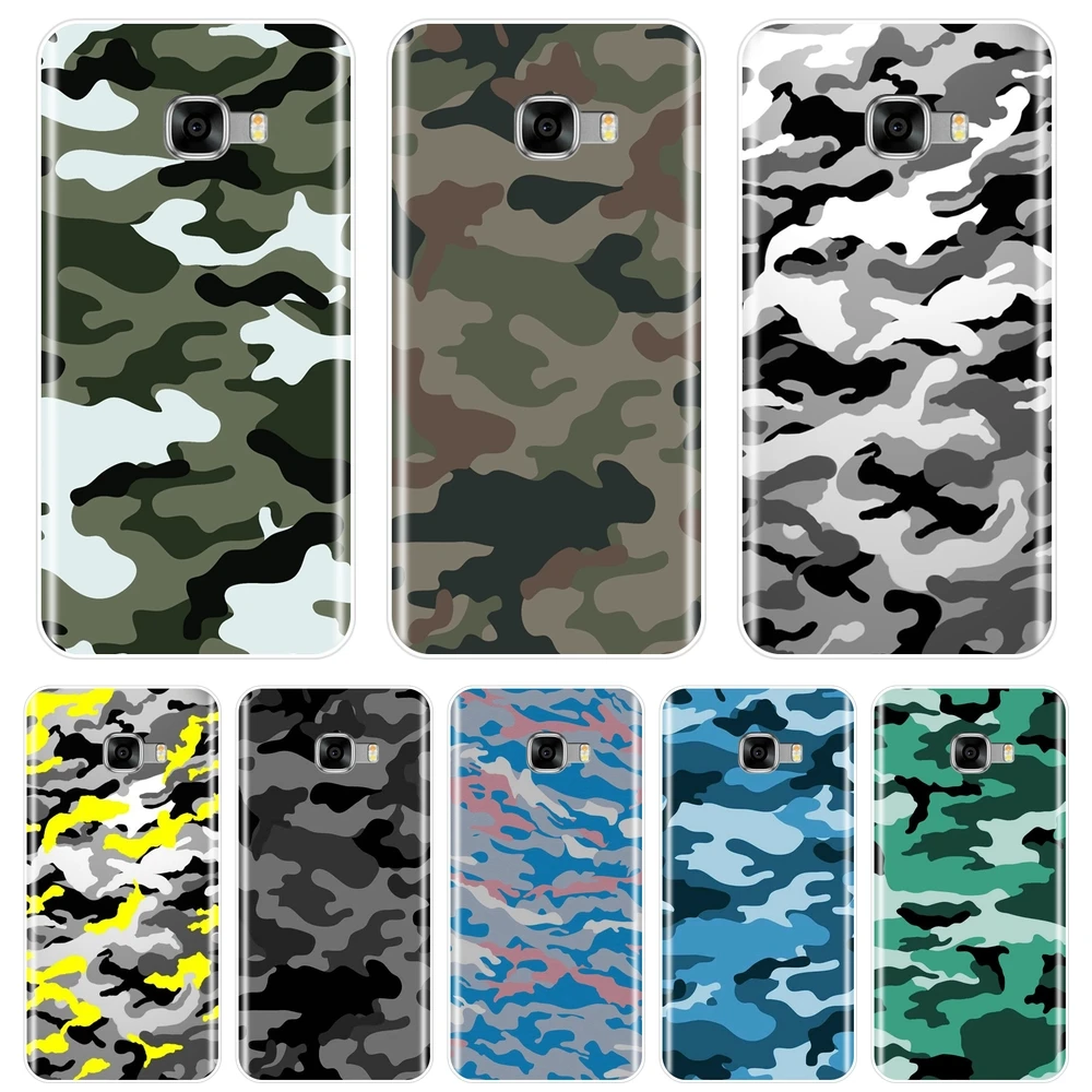 

Camouflage Military Camo Army Phone Case For Samsung Galaxy C5 C7 C9 Pro Soft Silicone Back Cover For Samsung Galaxy C5 C7 C8