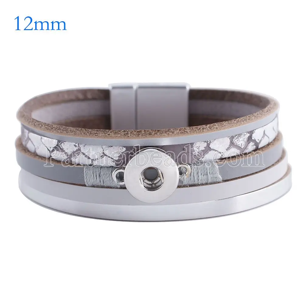 

Partnerbeads snap bracelet bangle in charm bracelet fit 12mm snaps button ginger snap Bracelets snaps jewelry For Women KS0629-S