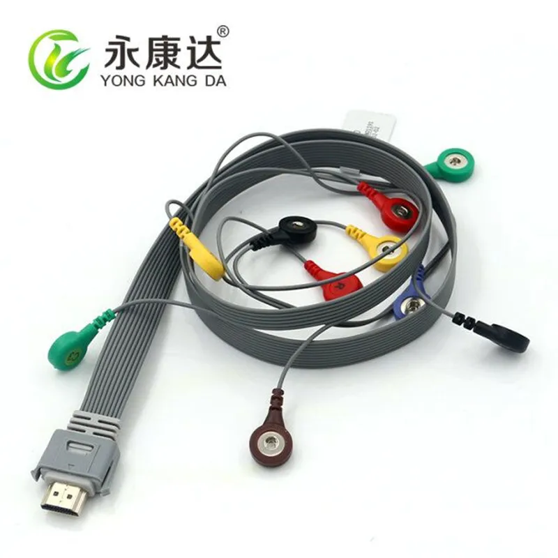 Compatible Biocare IH-12PLUS Holter Cable 10Leads IEC Snap Free Shipping |