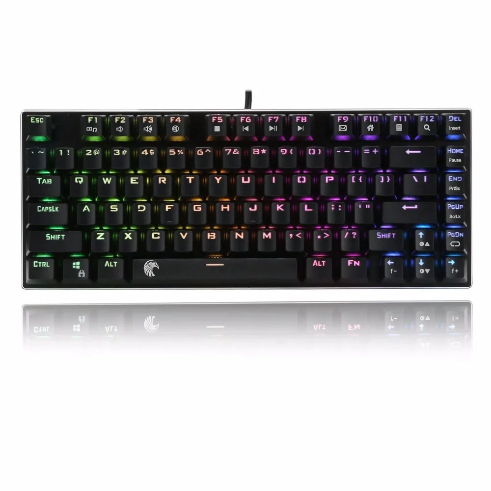 Mechanical Gaming Keyboard Brown Switch Tactile Slight Clicky RGB