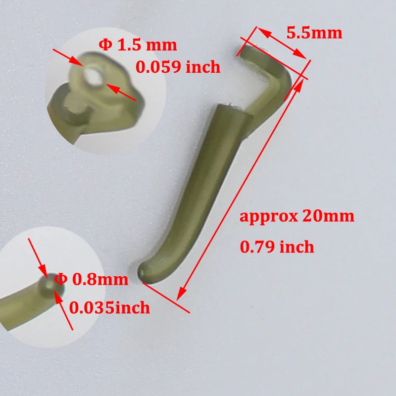 20 шт., аксессуары для ловли карпа, резиновый крючок, рукав, линия, выравниватель, Камуфляжный цвет, терминал, рыболовные снасти, для волос, Вертлюг, Ронни