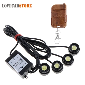 

One to Four 4 x 1.5W Strobe Flash Eagle Eye LED Car DRL Day Time Running Light & Revers Tail Stop Lamp with Wireless Remote