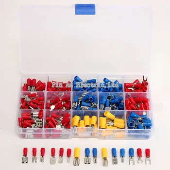 

280Pcs 15models Assorted Insulated Spade Crimp Terminal Electrical Wire Connector DIY Hand Repair Tool Set With Case