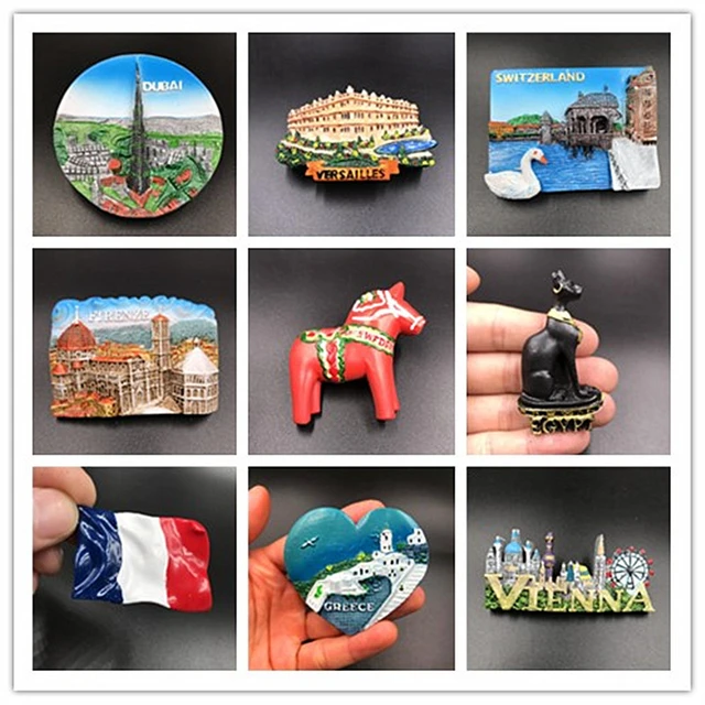 Magneti frigo finlandia milano Bulgaria Canada USA Crete egitto svizzera  lussemburgo collezione di adesivi Souvenir turistici - AliExpress