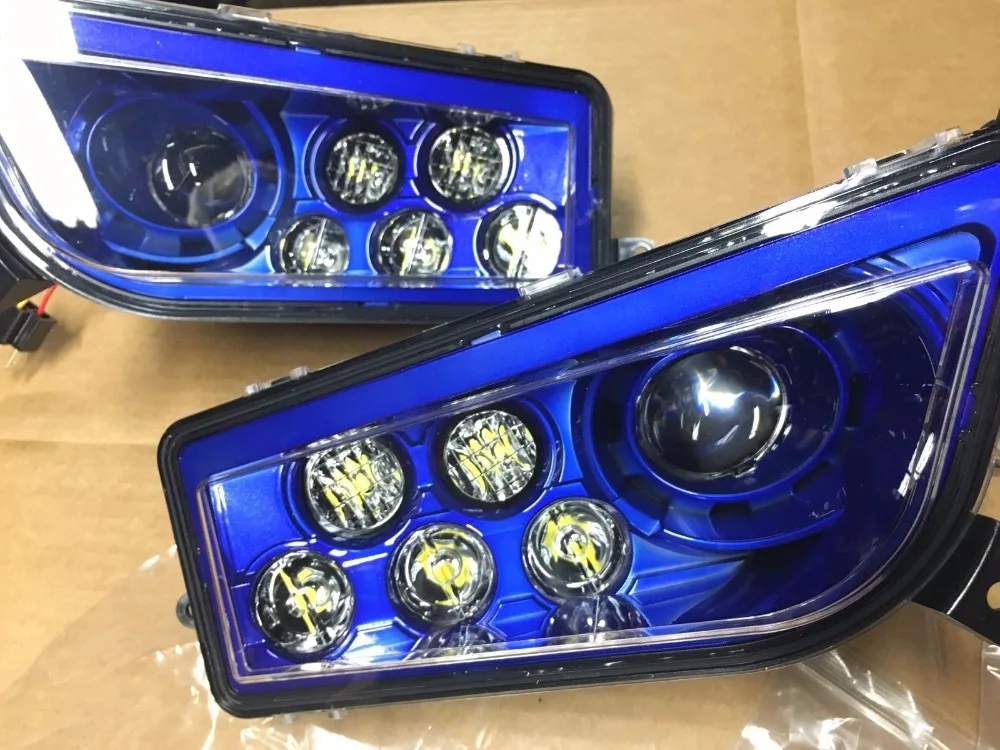 Pair 2015 2017 POLARIS RZR 900 S ELECTRIC BLUE LED HEADLIGHTS CONVERSION 1000 STYLEin Car Light