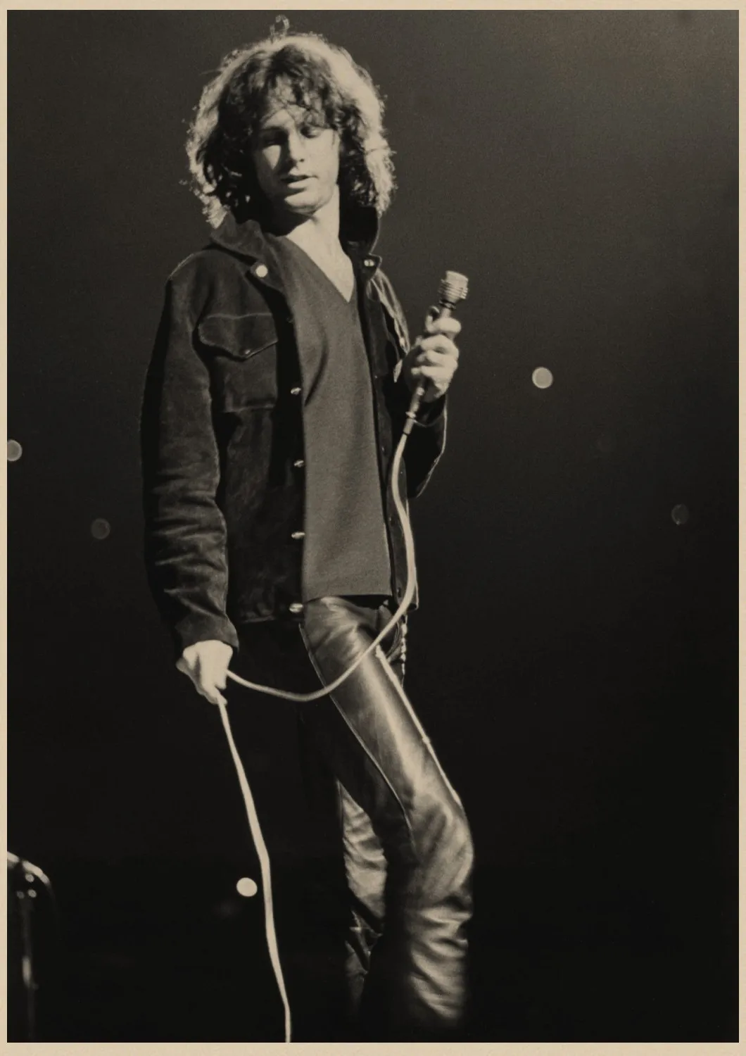 The Doors Jim Morrison Винтаж Ретро Рок-Группа Музыка Гитара матовая крафт-бумага плакат Настенная Наклейка домашний декор A1 - Цвет: 18