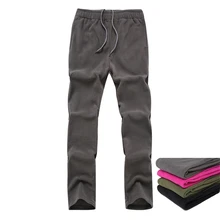 Мужские флисовые брюки с подкладкой Осень Зима повседневные эластичные толстые теплые брюки штаны для бега фитнес спортивные брюки ветрозащитные брюки