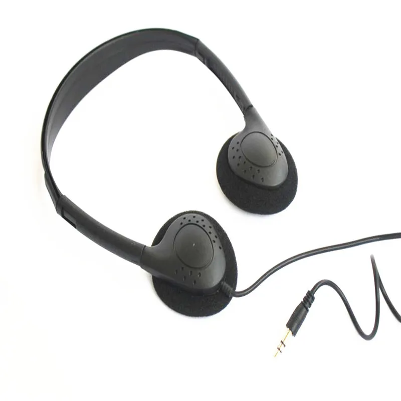 Linhuipad Ekonomické stereofonní sluchátka do uší 3,5 mm sluchátka na jedno použití pro tělocvičny nemocnice knihovna 100ks / hodně