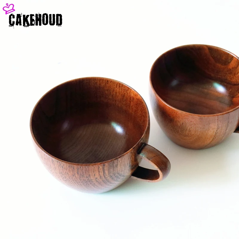CAKEHOUD Новая китайская деревянная креативная деревянная кружка ручной работы, деревянная пивная чашка, чайная кофейная чашка, аксессуары для кухонного бара