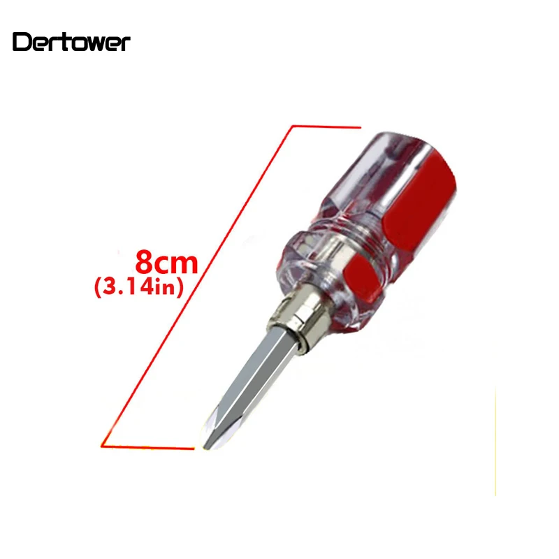 

1Pc Multitool Phillips Flat Tip Torx Mini Screwdriver Cross Shaped Slotted Flat Double Head Split Screwdriver DIY Repair Tools