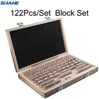 shahe Block Gauge 122Pcs/Set 1 grade 0 grade Caliper Block gauge Inspection Block Gauge Measurement Instruments