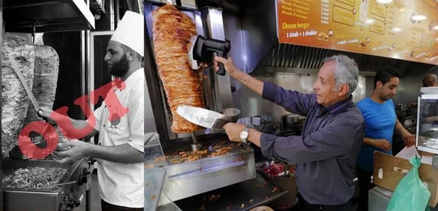 Высококачественный гриль Doner Kebab нож Shawarma слайсер Gyros для ресторана барбекю