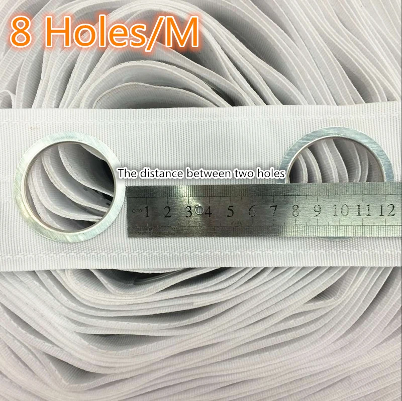 Лента для занавесок с 8 отверстиями/м 5 м/рулон|curtain tape|eyelet curtain tapecurtain rings |