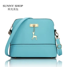 ENSOLEILLÉ BOUTIQUE Printemps Été Style De Couleur de Sucrerie Petit Sac D’épaule Des Femmes De Mode Shell Femmes Petit Cheval Messenger Sac Bandoulière