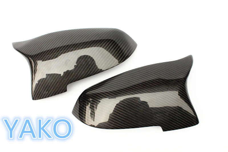 

Carbon Fiber Rear View Mirror Cover For 5 6 7 Series 2014-2016 Add On Style & Replacement Style