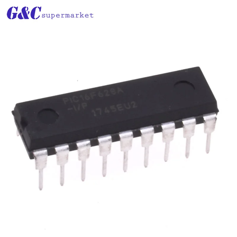 PIC16F628AIP PIC16F628A 16F628A DIP18 2 шт./лот|Интегральные схемы| |