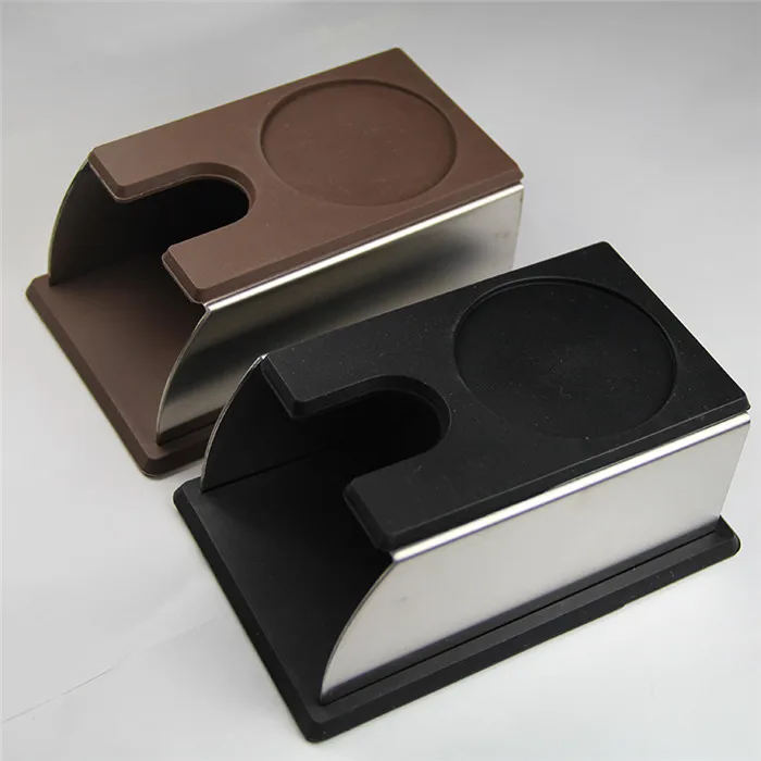 Perfect Coffee/Black Silicon Espresso tamper Mat holder support base rack 143x93x65mm(no coffee tamper)