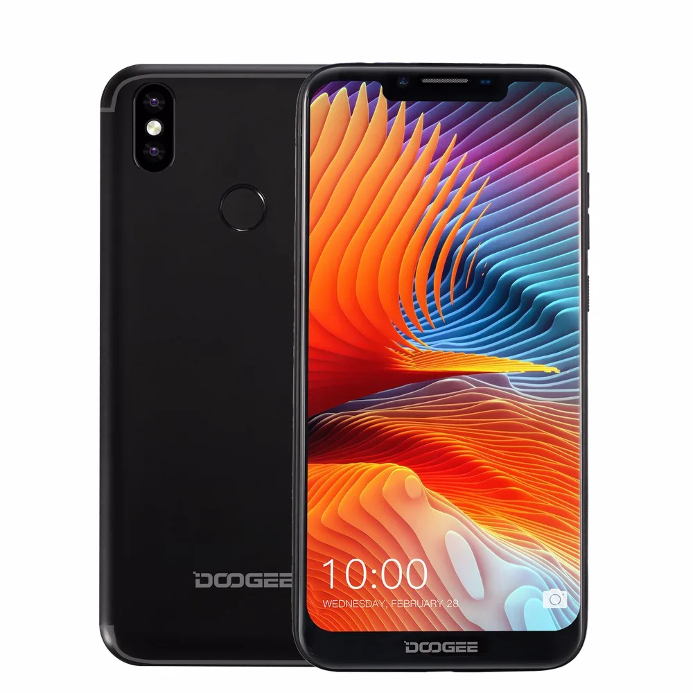 

DOOGEE BL5500 LITE Android 8.1 Smartphone MT6739WA 2GB RAM 16GB ROM 6.19" U-notch Screen 19:9 Dual Cameras Mobile Phone 5500mAh